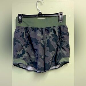 Tek Gear Women's Athletic Shorts - Green Camo